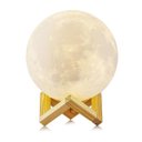 Ver imagem 1 de Luminária Lua Cheia 3D Usb Touch Control 7 Cores Original