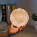 Ver imagem 6 de Luminária Lua Cheia 3D Usb Touch Control 7 Cores Original