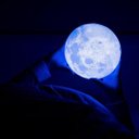 Ver imagem 3 de Luminária Lua Cheia 3D Usb Touch Control 7 Cores Original