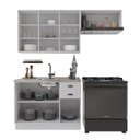 Ver imagem 4 de Cozinha Modulada 3 Peças em MDF Bari Branco