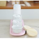 Ver imagem 7 de Kit Higiene Porcelana Bebê Poá Rosa Térmica Bandeja K114