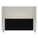 Ver imagem 2 de Cabeceira Brenda Para Cama Box King Size 195cm com Capitonê Suede - Ecotec Decor:Bege