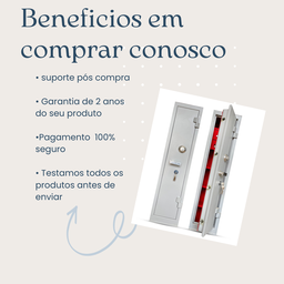 Cofre de 130x30x30 pra Armas Longas e Curtas Armamentos Cac, Cr, Eb - 4