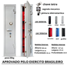 Cofre de 130x30x30 pra Armas Longas e Curtas Armamentos Cac, Cr, Eb - 2