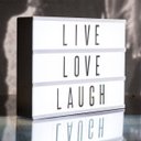 Ver imagem 2 de Luminária Led Light Box Letreiro Cinema A4 + 96 Caracteres