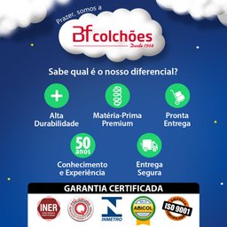 Box Queen com Duas Camas Auxiliar Bicamas de Mola Bonnel 158x198x38cm Bf Colchões - 8