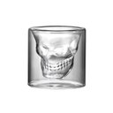 Ver imagem 1 de Copo de Vidro Duplo Formato Caveira 150ml