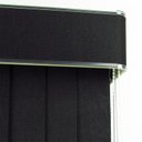 Ver imagem 5 de Persiana Vertical em Tecido Blackout com Bando Crisdan Largura 1,10 X 1,20 Altura Preto