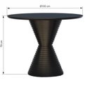 Ver imagem 2 de Mesa de Jantar Apollo Tampo Redondo Ø100 Preto
