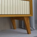 Ver imagem 7 de Rack para Tv até 84 Polegadas com Pés 100% Mdf 212,8cm Pés em Madeira Maciça Magnífico