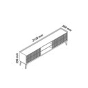 Ver imagem 4 de Rack para Tv até 84 Polegadas com Pés 100% Mdf 212,8cm Pés em Madeira Maciça Magnífico