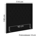 Ver imagem 4 de Cabeceira Solteiro 90 cm Padov Veludo SL 944 Peer