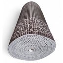 Ver imagem 5 de Tapete Passadeira Capacho Emborrachada Antiderrap. 0,65x1,00 Barrado Marrom Branco