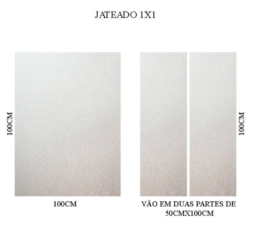 Adesivo Jateado Para Box Banheiro Janelas Vidros 1x1m (2 partes de 0,50x1m) - 5