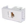 Tomada de Comunicação Rj45 Cat 6 Refinatto Weg Branco - 2