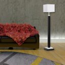 Ver imagem 3 de Luminária De Chão Laqueado Branco/Preto Cristal K9 - Bivolt