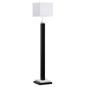 Luminária De Chão Laqueado Branco/Preto Cristal K9 - Bivolt