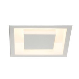 Luminária Embutir Eclipse Quadrada Luz Indireta 30x30cm - 1 Luminária Embutir Eclipse Quadrada Luz Indireta 30x30cm - 1