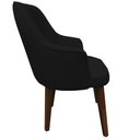 Ver imagem 4 de Kit 4 Cadeiras Decorativa Lara Suede Preto - Dominic Decor
