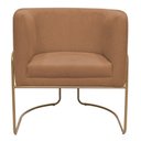 Ver imagem 4 de Kit 02 Poltronas Decorativas Betina Base Aço Ouro Fosco Bouclé Terracota - Nexta Casa