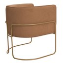 Ver imagem 6 de Kit 02 Poltronas Decorativas Betina Base Aço Ouro Fosco Bouclé Terracota - Nexta Casa