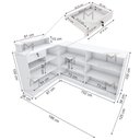 Ver imagem 2 de BALCÃO CAIXA EM L M241.2021.B (LOJA, COMÉRCIO) MUNDI MOVEIS