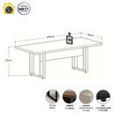 Ver imagem 2 de Mesa de Escritório Reunião F5 Office 200cm Macadâmia com Branco