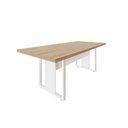 Ver imagem 5 de Mesa de Escritório Reunião F5 Office 200cm Macadâmia com Branco