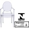 Cadeira Louis Ghost com Braco Cor Transparente -- 9525 - 2