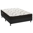 Ver imagem 1 de Cama Box Casal: Colchão Espuma D45 Ortobom Light Saúde Ortopilow + Base Crc Suede Black(138x188)