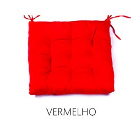 Kit 04 Assento Futton para Cadeira Oxford 40cm X 40cm:vermelho - 2