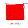 Kit 04 Assento Futton para Cadeira Oxford 40cm X 40cm:vermelho - 2