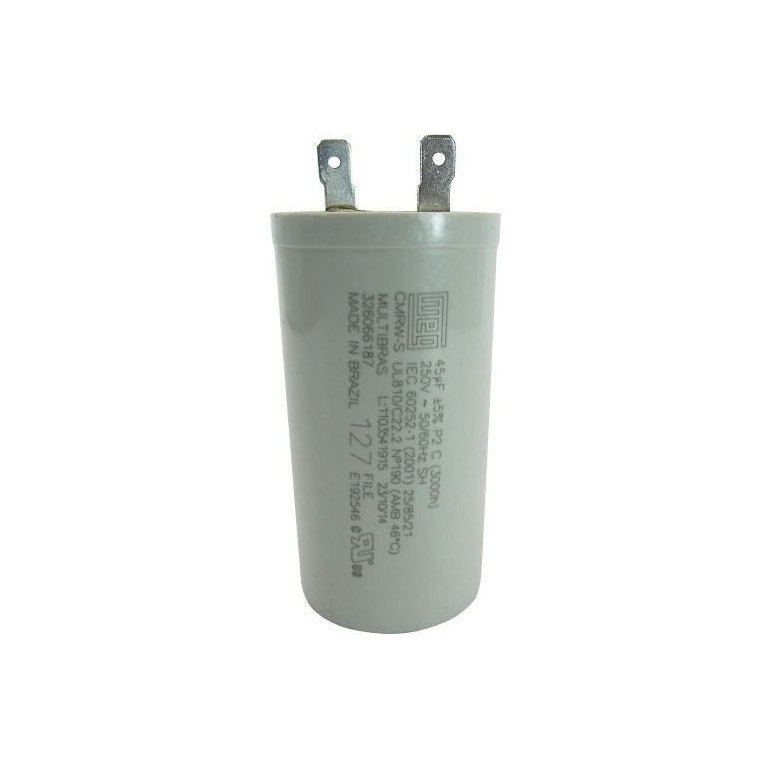 Capacitor 45uf 127v Lavadoras Ge Electrolux Brastemp Consul