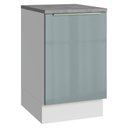 Ver imagem 1 de Balcão de Cozinha 50 Cm 1 Porta Branco/cinza Lux Madesa Branco/cinza