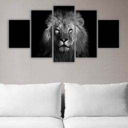 Quadros Decorativos Mosaico Leão Tribo De Judá Rei x4adesivos LeãoJudáModernoPB - 4