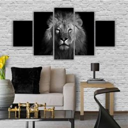 Quadros Decorativos Mosaico Leão Tribo De Judá Rei x4adesivos LeãoJudáModernoPB - 5