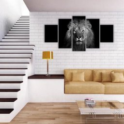 Quadros Decorativos Mosaico Leão Tribo De Judá Rei x4adesivos LeãoJudáModernoPB - 3