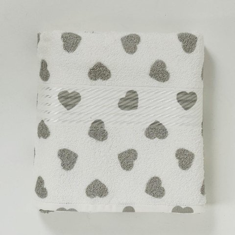 Toalha de Banho Dohler Estampada 70x140 Un Cinza-formosa