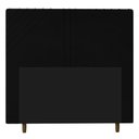 Ver imagem 1 de Cabeceira Cama Box Casal Queen Size Lisboa 160Cm Preto
