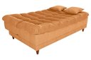 Ver imagem 4 de Sofá Cama Duda Boucle Mostarda Sala Premium Original 3 Lugares