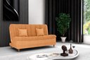 Ver imagem 2 de Sofá Cama Duda Boucle Mostarda Sala Premium Original 3 Lugares
