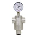 Ver imagem 1 de Válvula Redutora de Pressão Pn10 1 Ivm Italy com Manômetro Medidor de Pressão 2.1/2 150 Psi