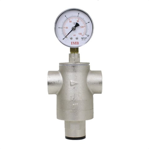 Válvula Redutora de Pressão Pn10 1 Ivm Italy com Manômetro Medidor de Pressão 2.1/2 150 Psi
