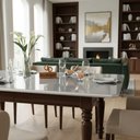 Ver imagem 1 de Tampo de Aparador Retangular MDF e Vidro 120cm Off White Decoraper