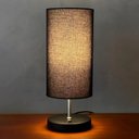 Ver imagem 2 de Kit 2 Abajur Luminaria de Mesa Redondo Interruptor Ref 84 Decoração Casa Sala Quarto Escritório