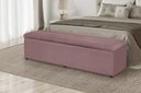 Ver imagem 2 de Calçadeira Baú 193 cm Suede Rosê