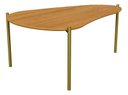 Ver imagem 2 de Mesa Centro Orgânica 90cm - Freijo -TB627 Jj