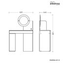 Ver imagem 6 de Camarim Aurea 1 Porta Branco - Abz