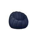 Ver imagem 1 de Poltrona Decorativa Concha Veludo Azul Marinho
