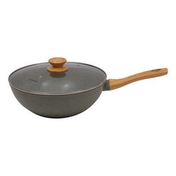 Panela Wok Esmeralda 28cm Indução Cerâmico 4mm Style Cook - 1